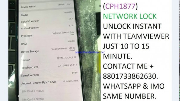 Oppo r17 pro cph1877 unlock -  updated April 2024 | page 7 