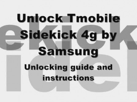 Samsung sidekick sgh t839 unlock -  updated April 2024