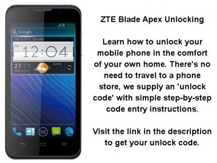 Zte blade apex coeus unlock -  updated April 2024
