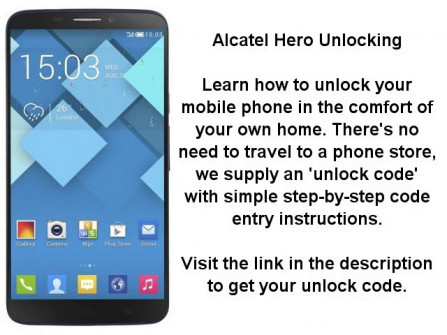 Alcatel one touch hero 8020d unlock -  updated May 2024