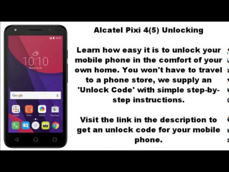Alcatel pixi 4 3g 5010x unlock -  updated May 2024