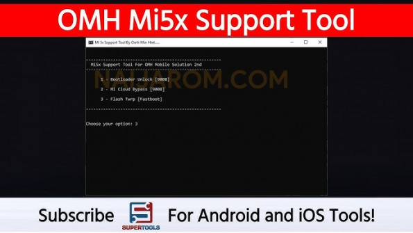Omh mi5x support tool unlock -  updated May 2024