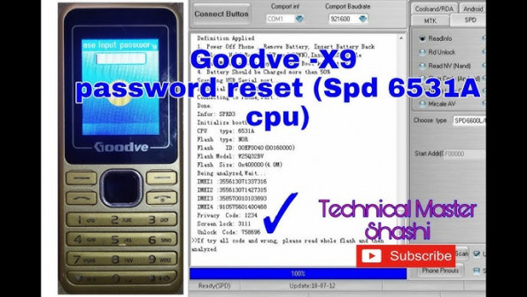 Goodve x9 unlock -  updated May 2024
