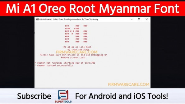 Mi a1 oreo root myanmar font unlock -  updated May 2024