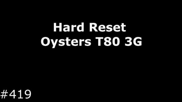 Oysters t80 3g unlock -  updated May 2024