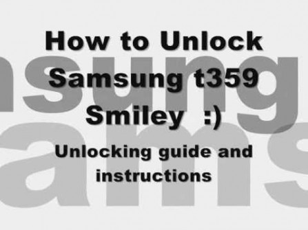 Samsung smiley sgh t359 unlock -  updated May 2024
