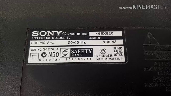 Sony 46 inch led ex523 internet tv kdl 46ex523 unlock -  updated May 2024