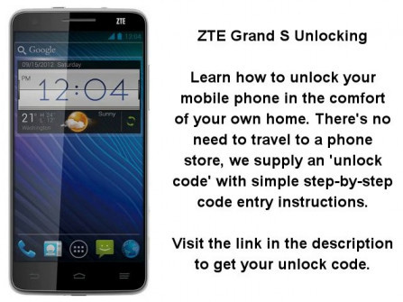 Zte grand s unlock -  updated May 2024
